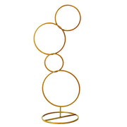 Metal Hoops Pillar Backdrop Stand WOD_HOPMET4_3_GOLD