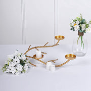 Metal Manzanita Tree Branch Candelabra Candle Holders - Gold