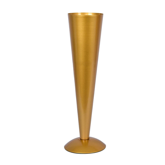 Metal Trumpet Wedding Flower Vase - Gold VASE_A71_20_GOLD