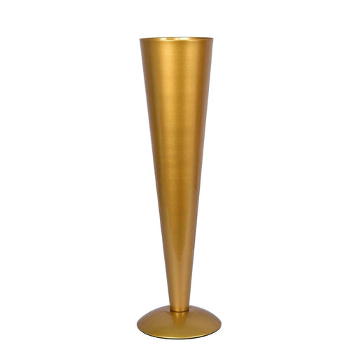 Metal Trumpet Wedding Flower Vase - Gold VASE_A71_24_GOLD