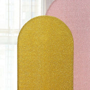 Metallic Fitted Spandex Round Top Wedding Arch Backdrop Stand Cover