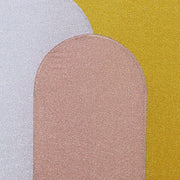 Metallic Fitted Spandex Round Top Wedding Arch Backdrop Stand Cover