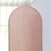 Metallic Fitted Spandex Round Top Wedding Arch Backdrop Stand Cover