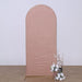 Metallic Fitted Spandex Round Top Wedding Arch Backdrop Stand Cover