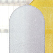 Metallic Fitted Spandex Round Top Wedding Arch Backdrop Stand Cover