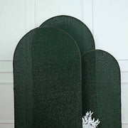 Metallic Fitted Spandex Round Top Wedding Arch Backdrop Stand Cover