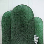 Metallic Fitted Spandex Round Top Wedding Arch Backdrop Stand Cover