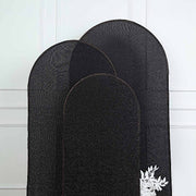 Metallic Fitted Spandex Round Top Wedding Arch Backdrop Stand Cover