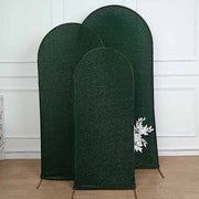 Metallic Fitted Spandex Round Top Wedding Arch Backdrop Stand Cover