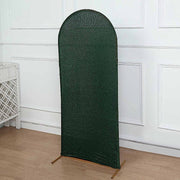 Metallic Fitted Spandex Round Top Wedding Arch Backdrop Stand Cover
