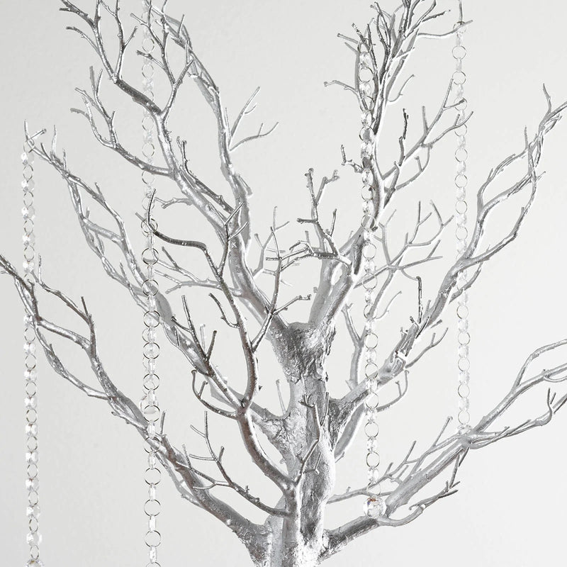 Metallic Manzanita Tree with Acrylic Bead Chains Centerpieces