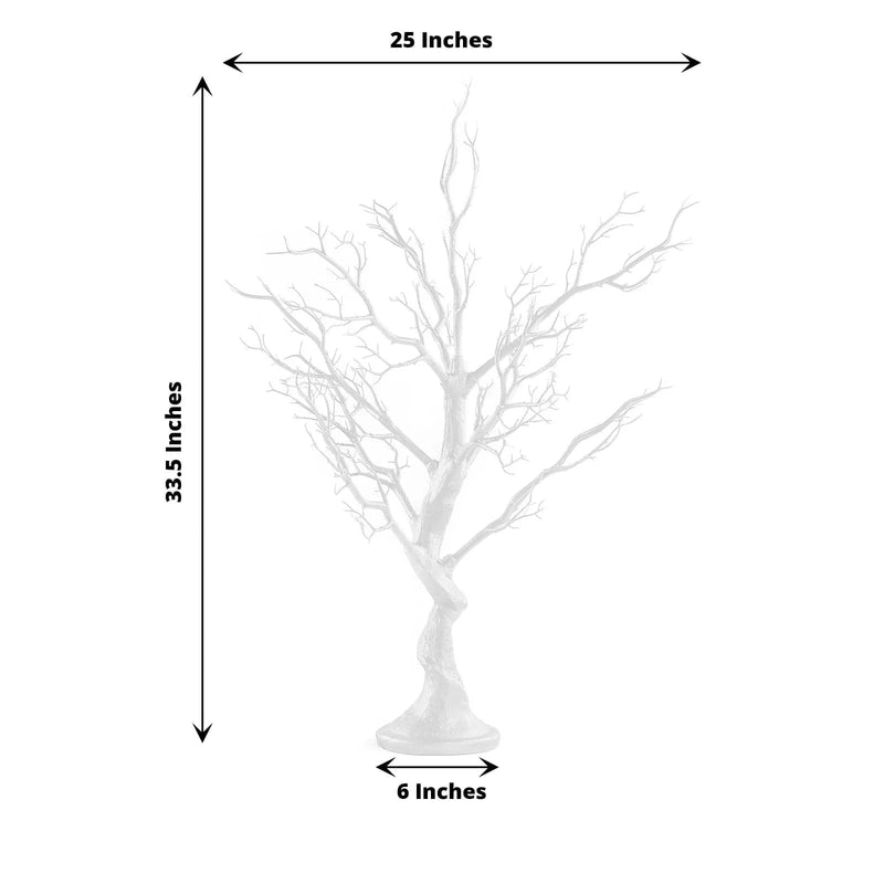 Metallic Manzanita Tree with Acrylic Bead Chains Centerpieces