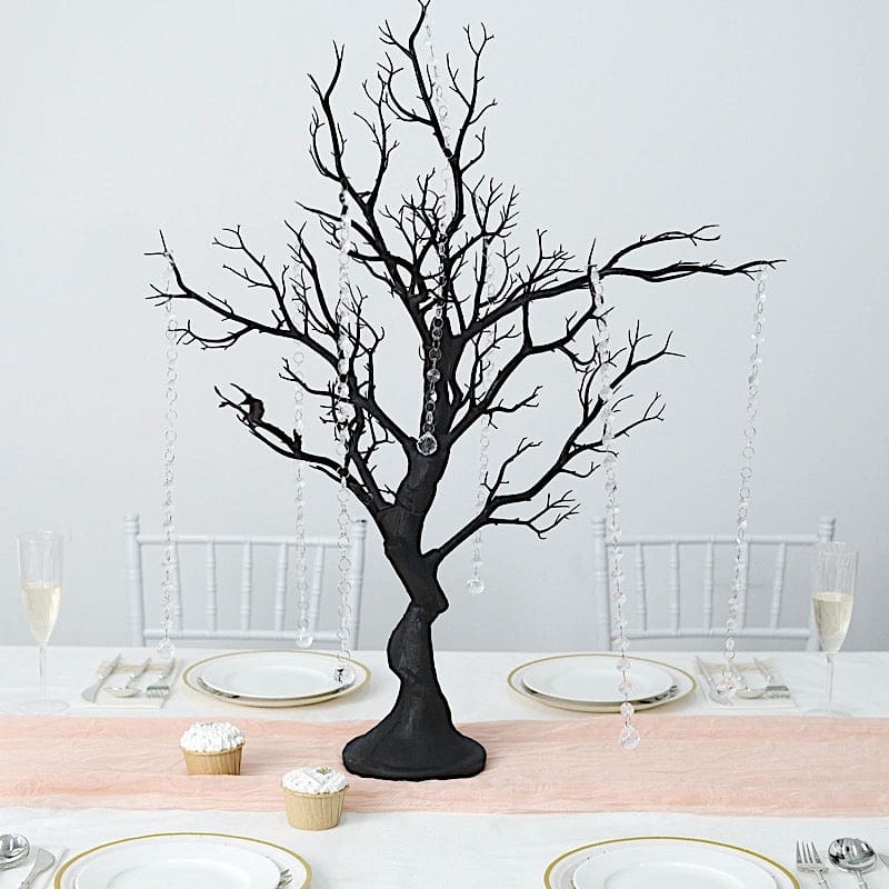 Metallic Manzanita Tree with Acrylic Bead Chains Centerpieces