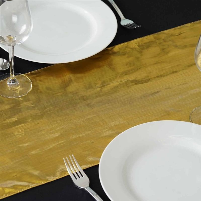 Metallic Shiny Polyester Table Runner