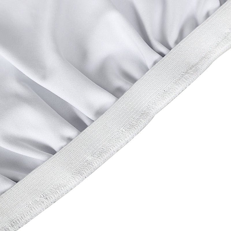 Metallic Spandex Fitted Round Cocktail Table Top Cover