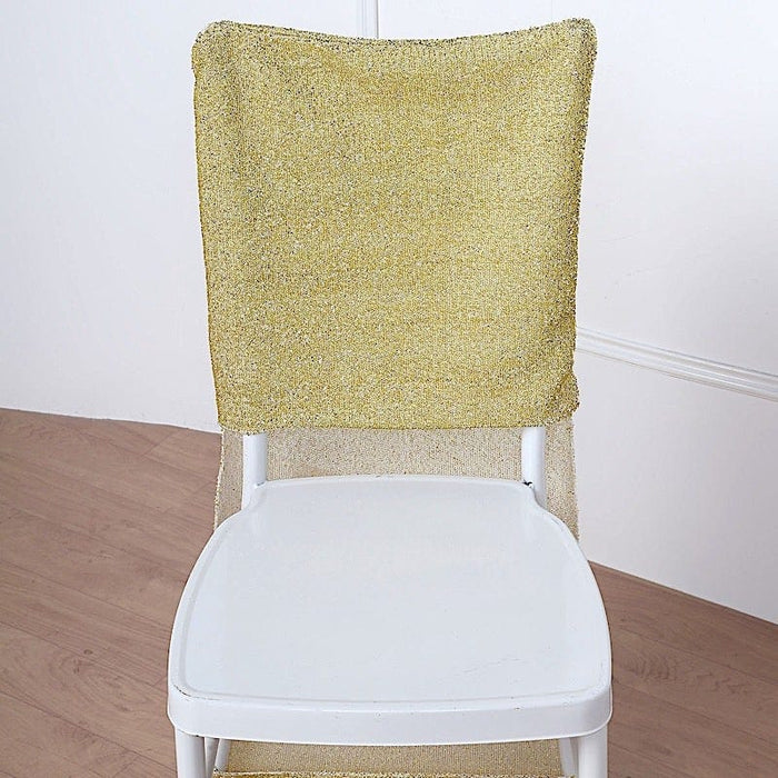 Metallic Spandex Slipcover Chair Cover