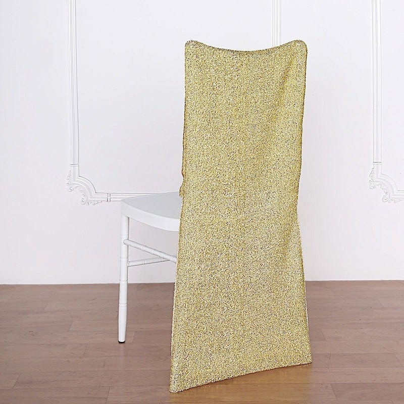Metallic Spandex Slipcover Chair Cover