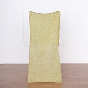 Metallic Spandex Slipcover Chair Cover