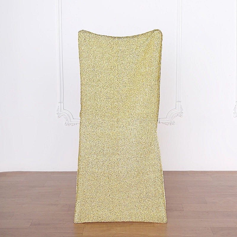 Metallic Spandex Slipcover Chair Cover