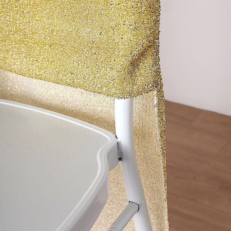 Metallic Spandex Slipcover Chair Cover