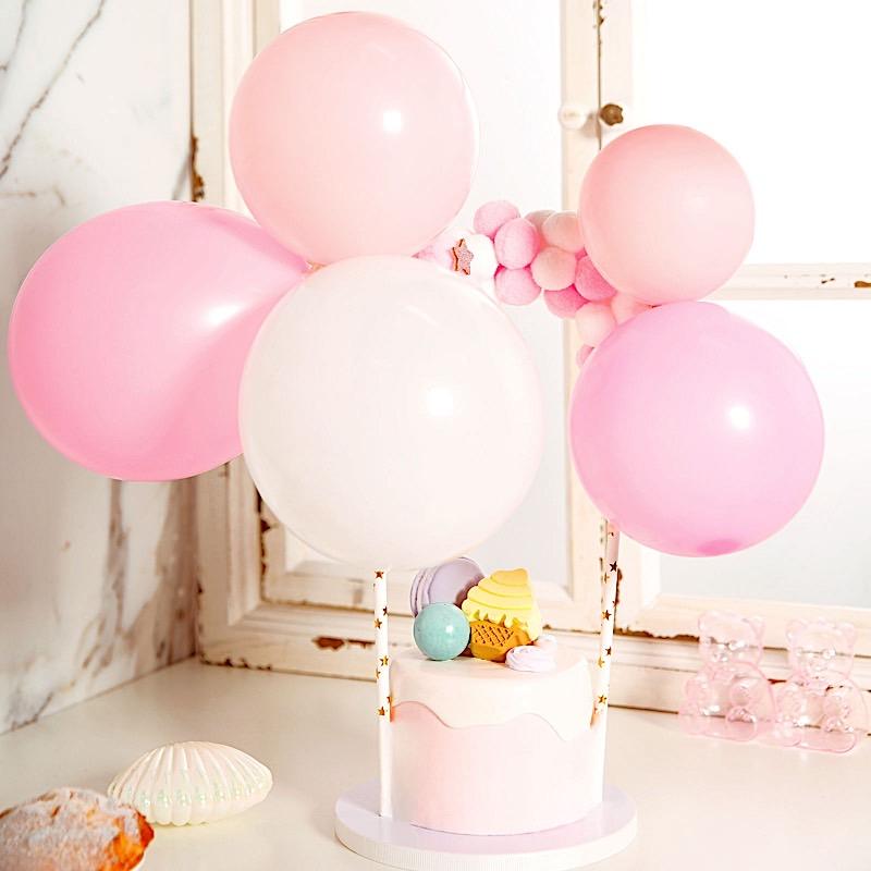 Mini Balloon Garland Cake Topper Set