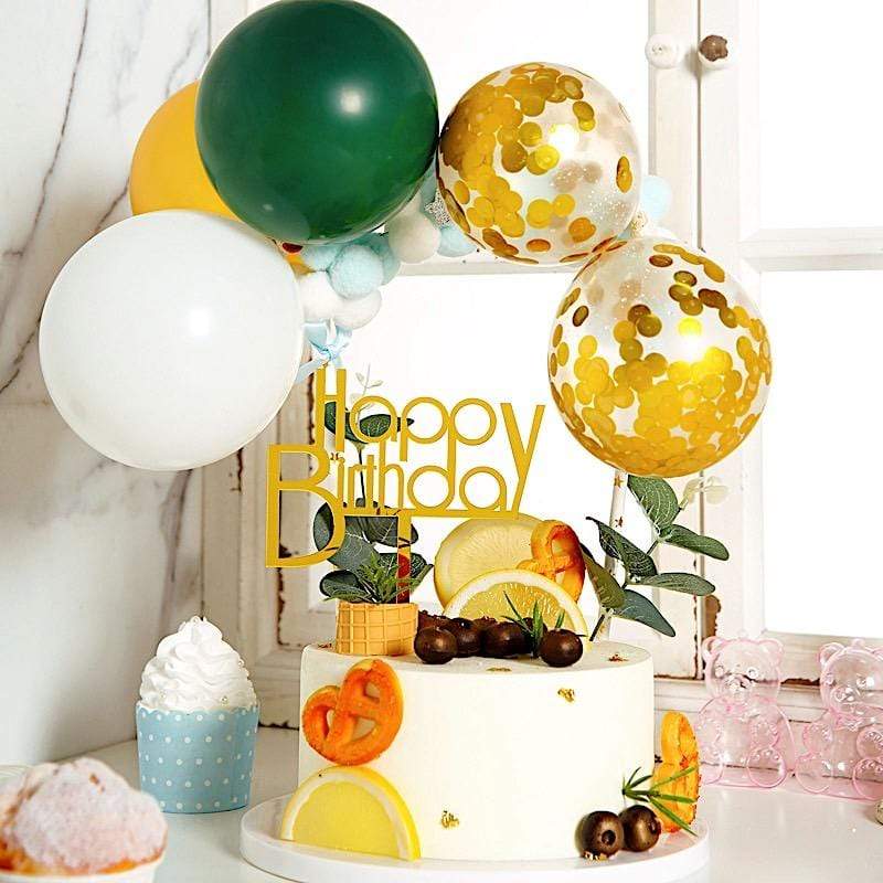 Mini Balloon Garland Cake Topper Set