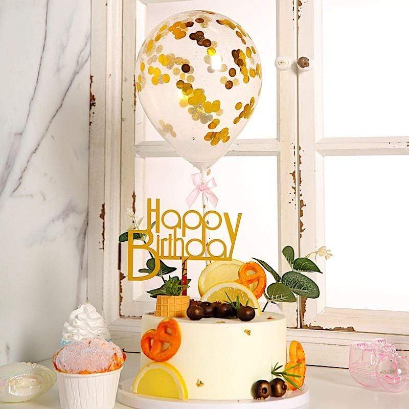 Mini Balloon Garland Cake Topper Set