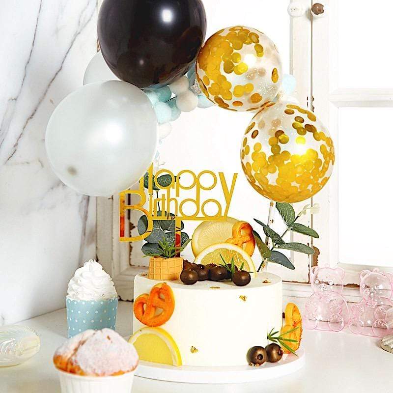 Mini Balloon Garland Cake Topper Set