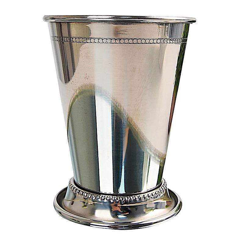 Mint Julep Cup Metal Vase - Silver SILV_JULEP_CUP_LG