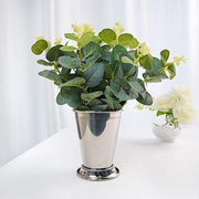 Mint Julep Cup Metal Vase - Silver SILV_JULEP_CUP_LG