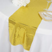 Mirror Foil on Tulle Table Runner
