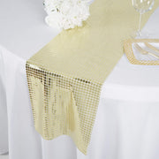 Mirror Foil on Tulle Table Runner