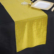 Mirror Foil on Tulle Table Runner