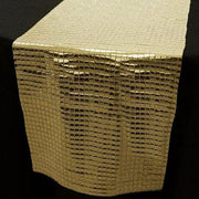 Mirror Foil on Tulle Table Runner