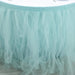 17 feet x 29" Multi Layers Tulle Table Skirt - Serenity Blue SKT_T01_BLUE_17