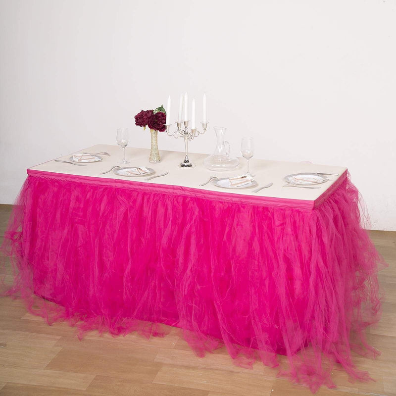 Multi Layers Tulle Table Skirt