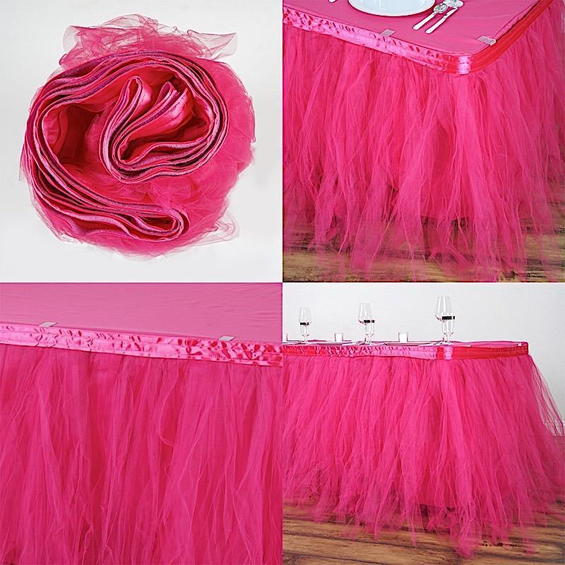 Multi Layers Tulle Table Skirt