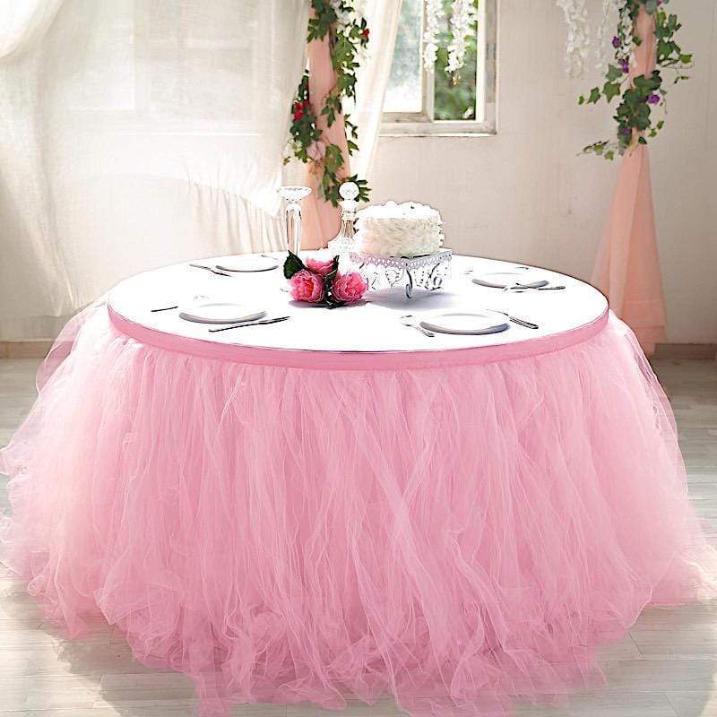 Multi Layers Tulle Table Skirt