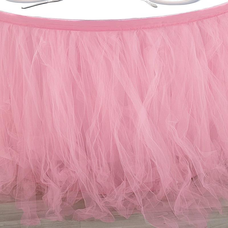 Multi Layers Tulle Table Skirt