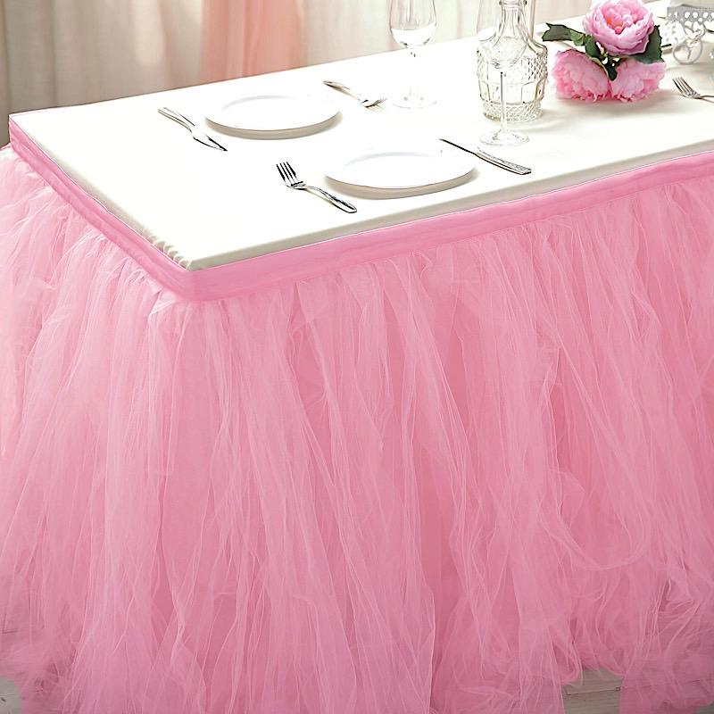 Multi Layers Tulle Table Skirt
