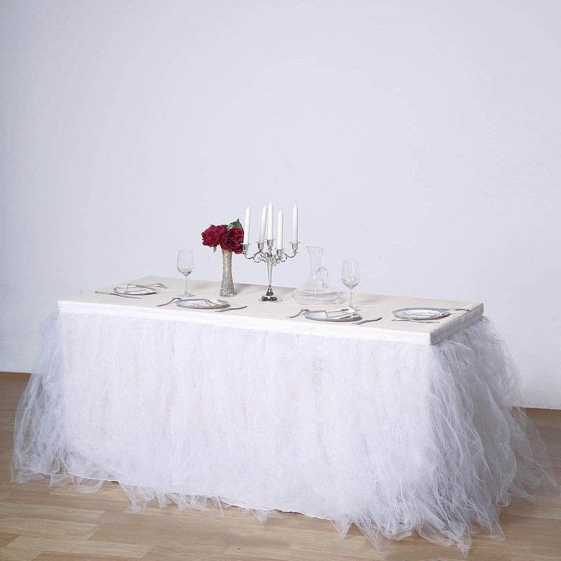 Multi Layers Tulle Table Skirt