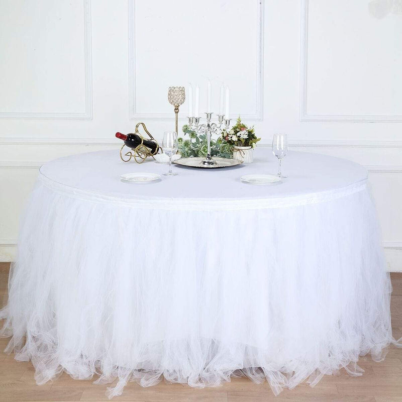 Multi Layers Tulle Table Skirt