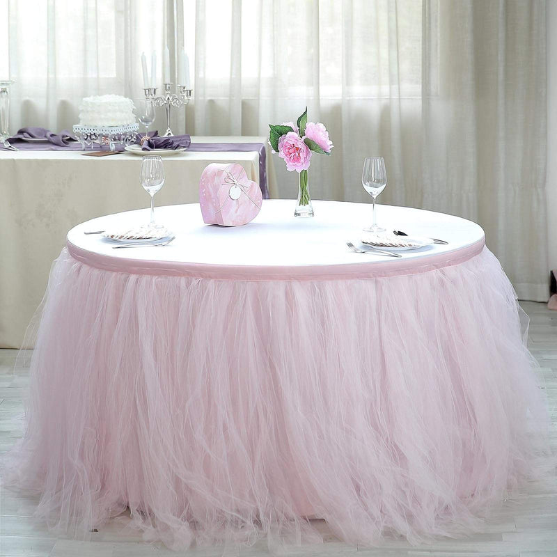 Multi Layers Tulle Table Skirt