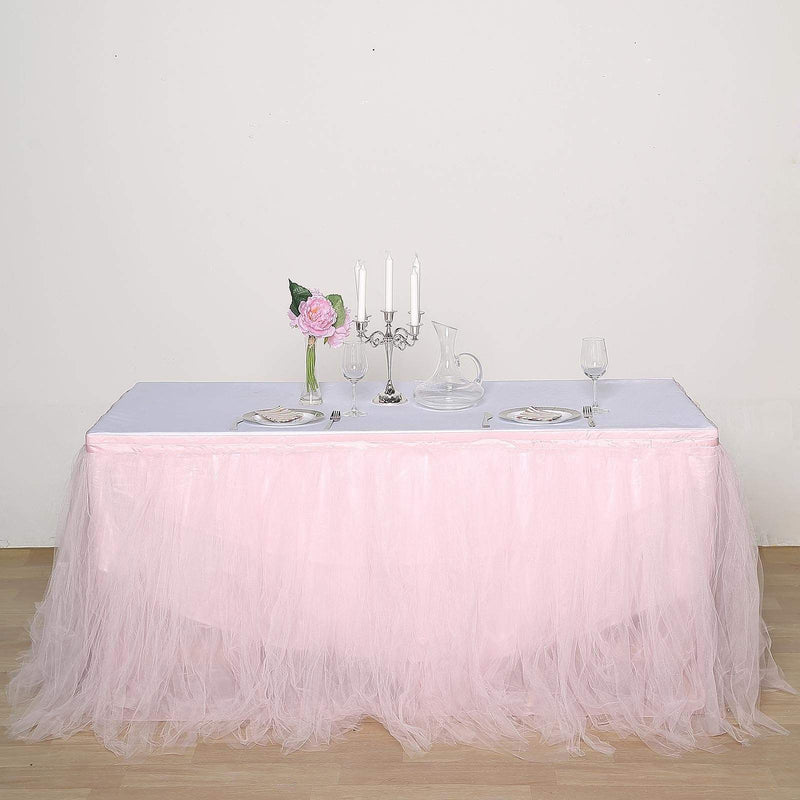 Multi Layers Tulle Table Skirt
