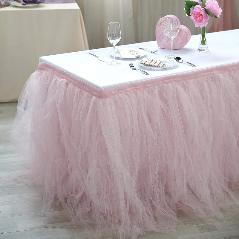 Multi Layers Tulle Table Skirt