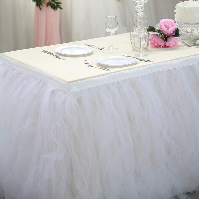 Multi Layers Tulle Table Skirt