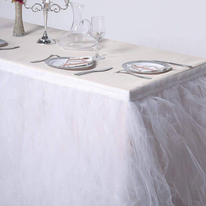 Multi Layers Tulle Table Skirt
