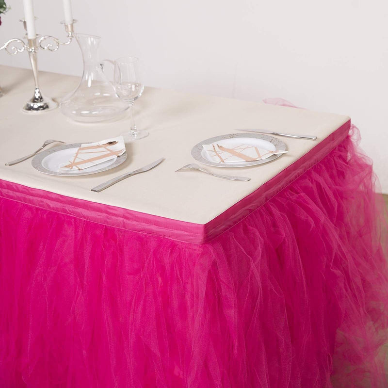 Multi Layers Tulle Table Skirt