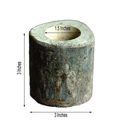 Natural Brown Wood Tea Light Holder Rustic Wedding Party Centerpieces CAND_HOLD_W_NAT