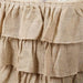 Natural Burlap Ruffled Table Skirt